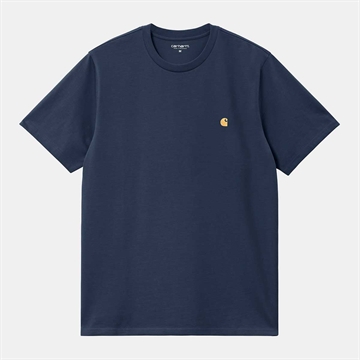 Carhartt WIP T-shirt Chase s/s Blue / Gold